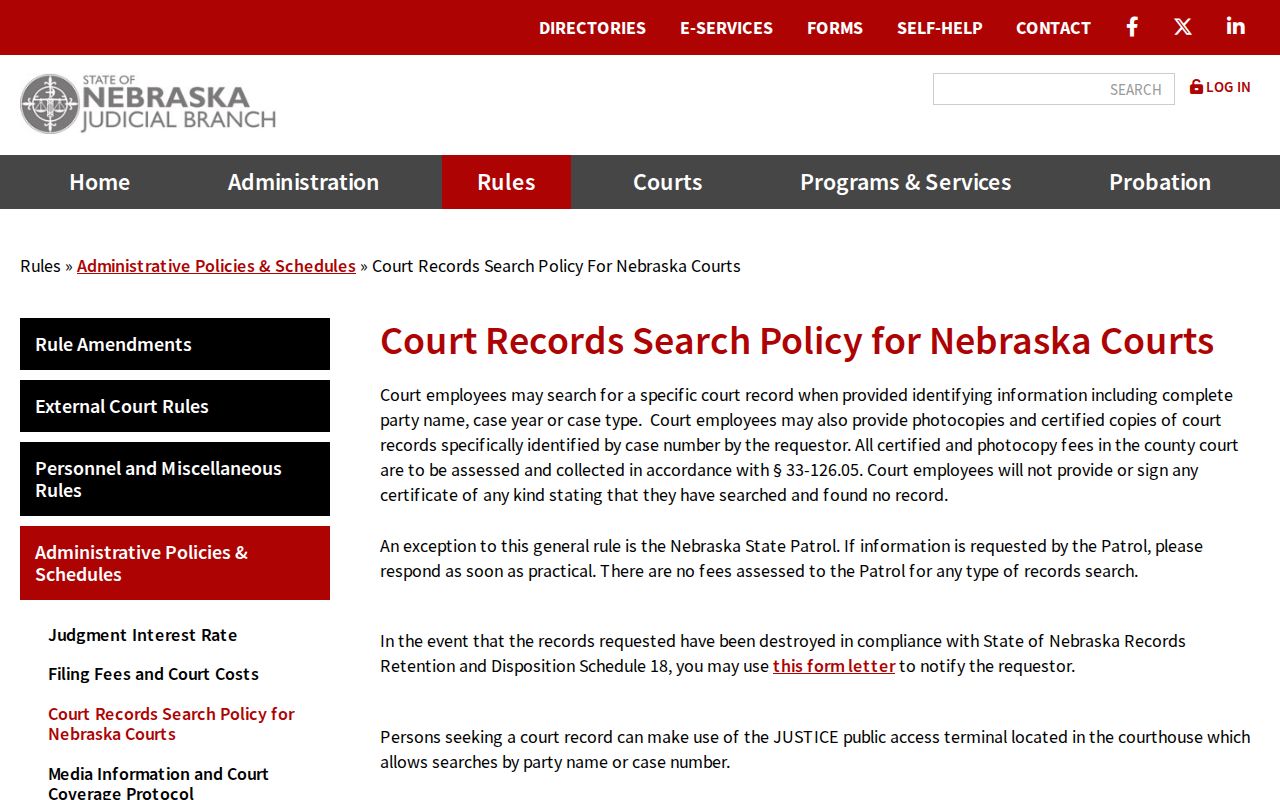 Knox County case lookup court records search policy