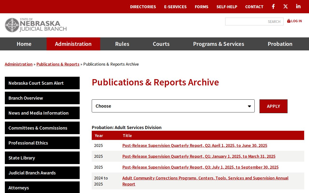 Knox County criminal docket Judicial Branch caseload report archive