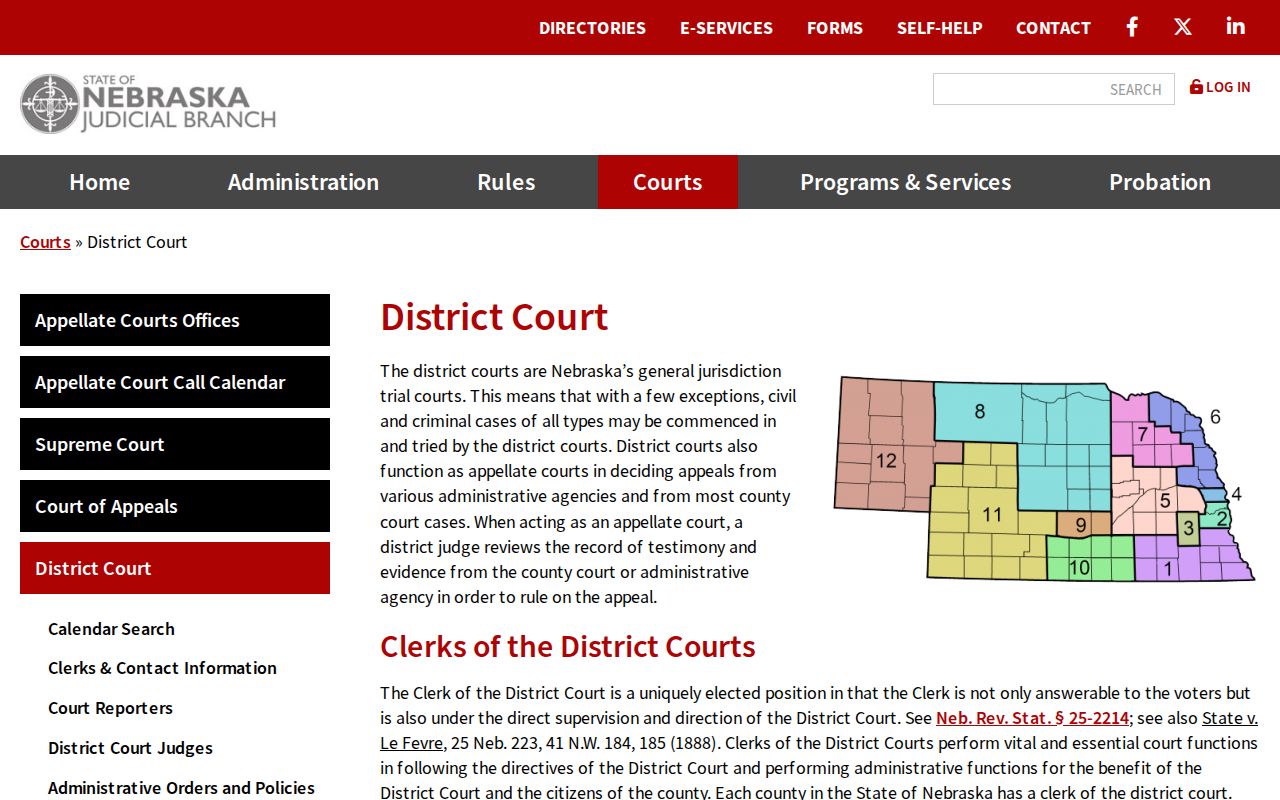 Knox County criminal docket District Court jurisdiction source