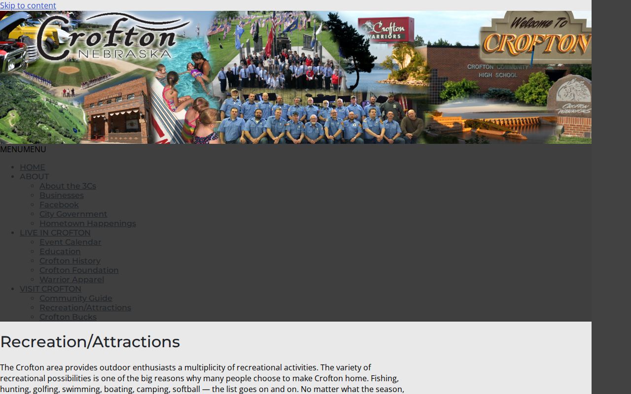 Crofton court docket record context from the recreation and attractions page
