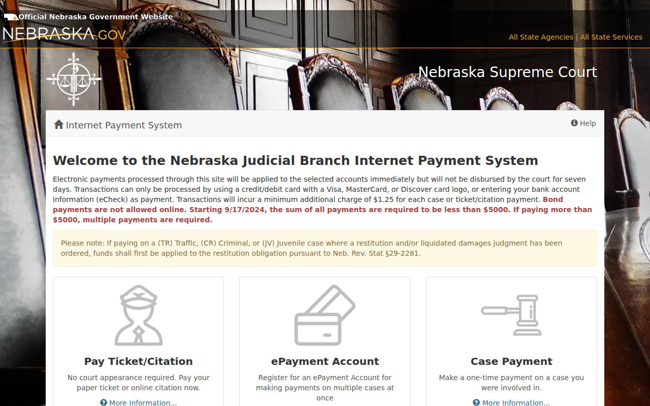 Knox County traffic tickets Internet Payment System